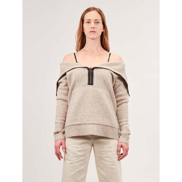 Nicholas K Lahan Sweater Everest Zip Size S Yak, Alpaca, Merino Wool Thumbhole - Picture 3 of 11